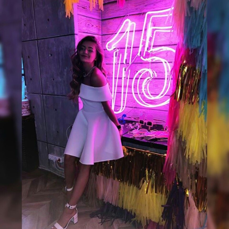 Katya Adushkina's dress at 15