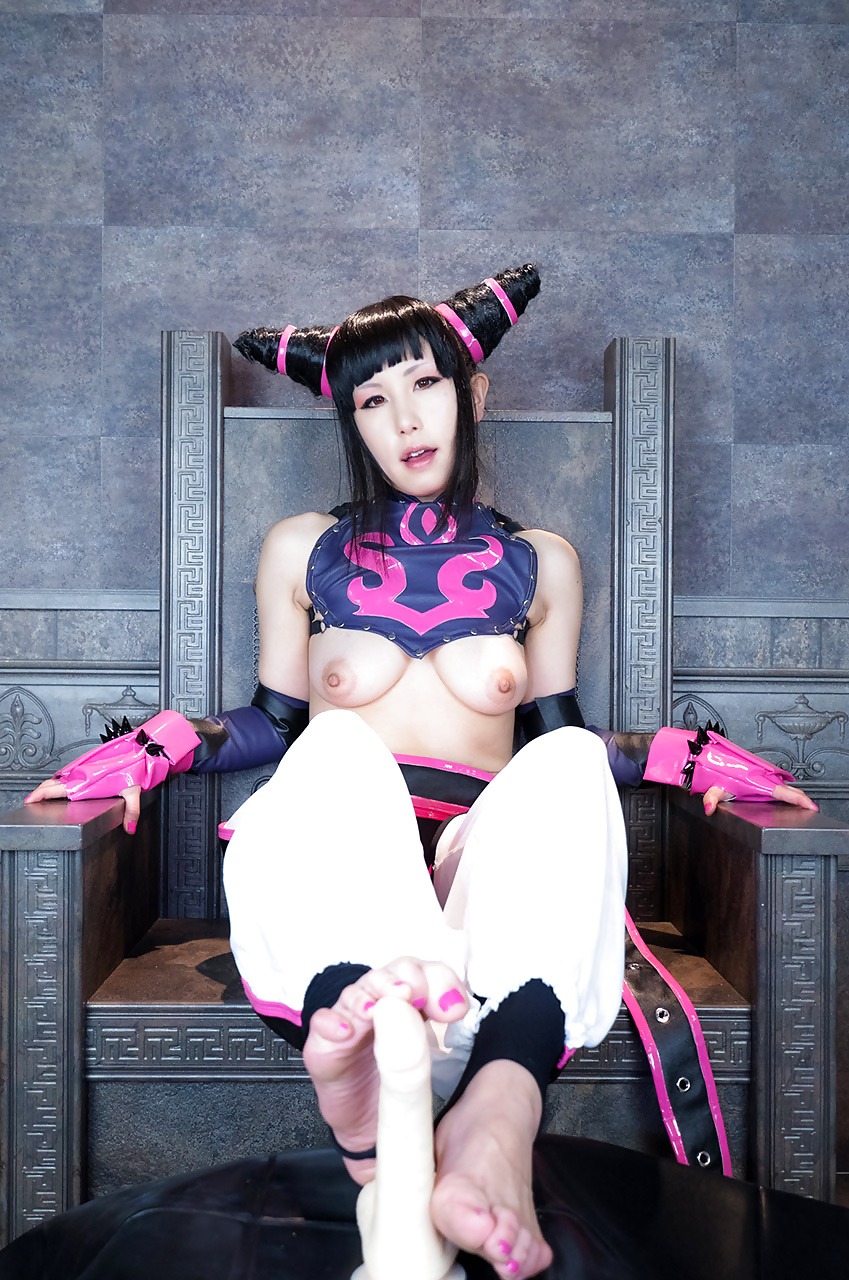 Cosplay hentai in thongs