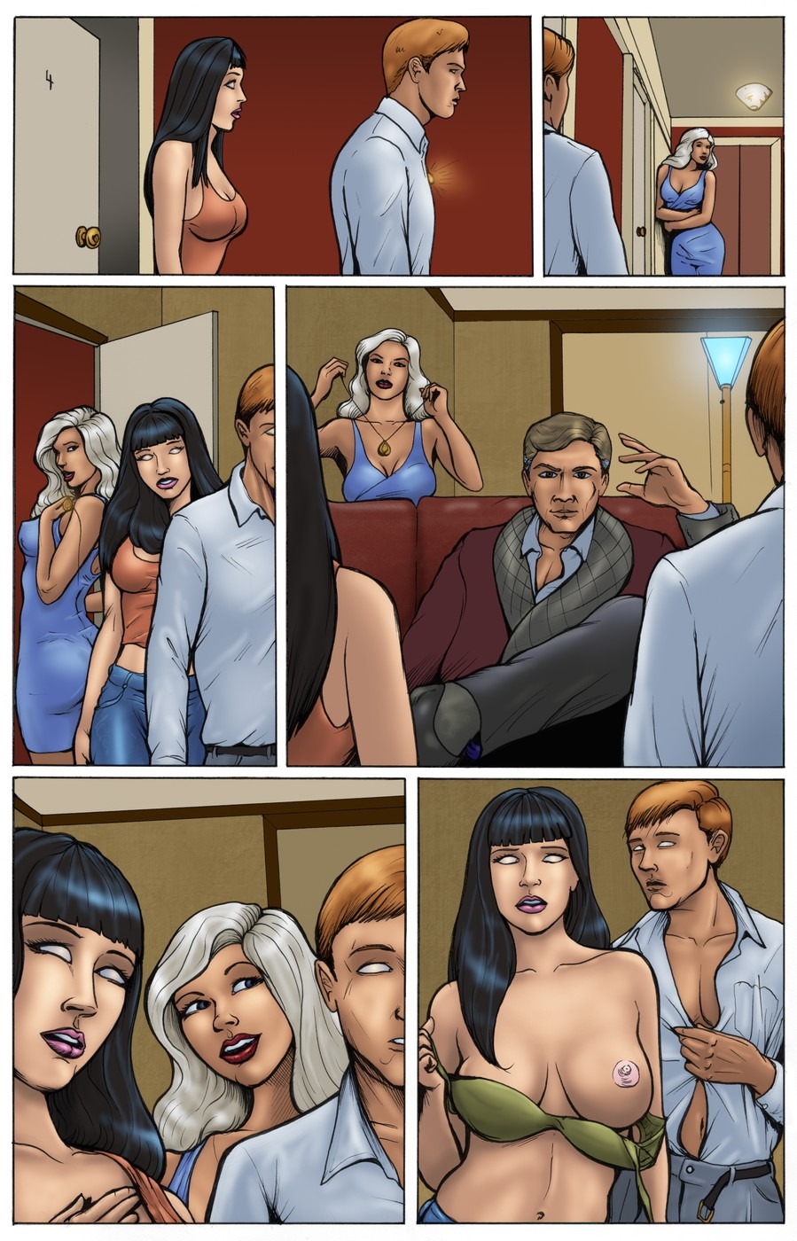 Erotic comic book control of the mind