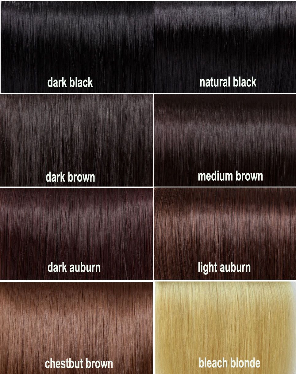 Dark Brown hair color palette