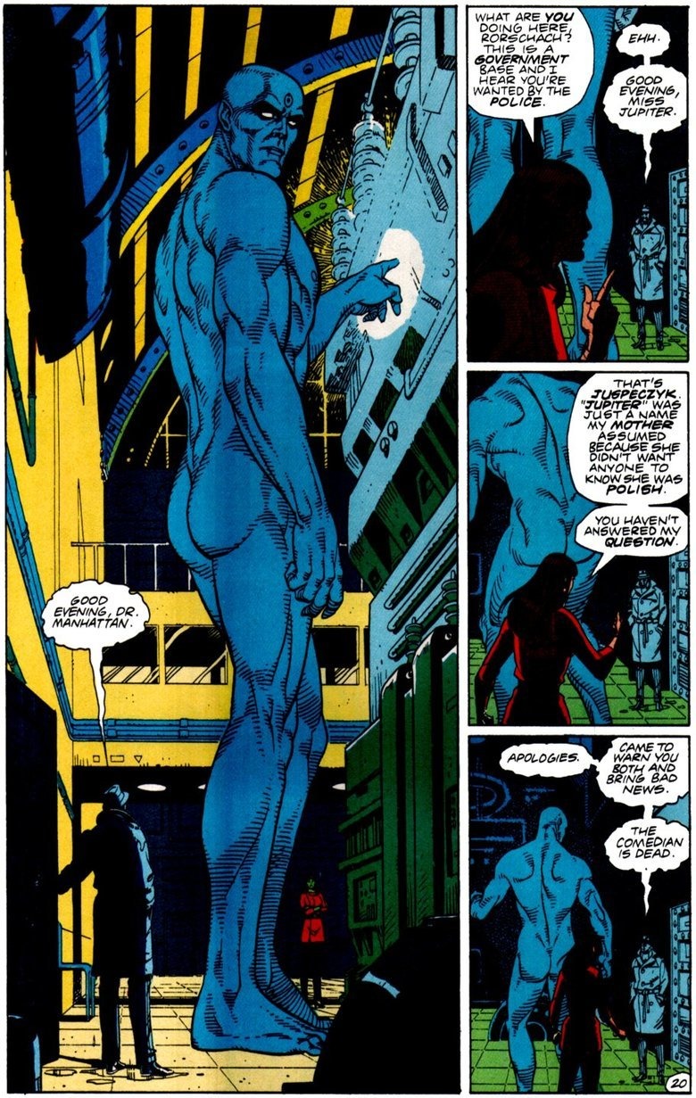 Dr. Manhattan without panties