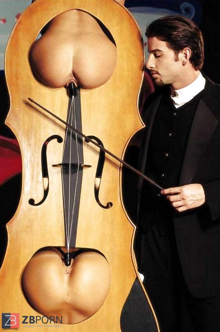 Naked woman with cello