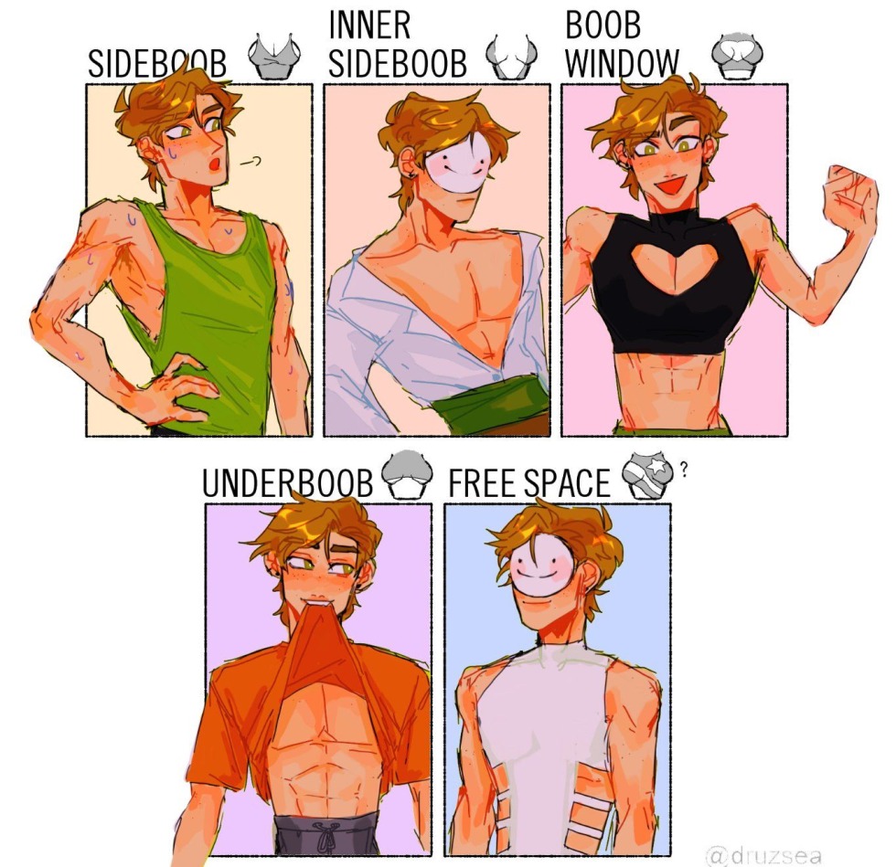 T -shirt with nipples