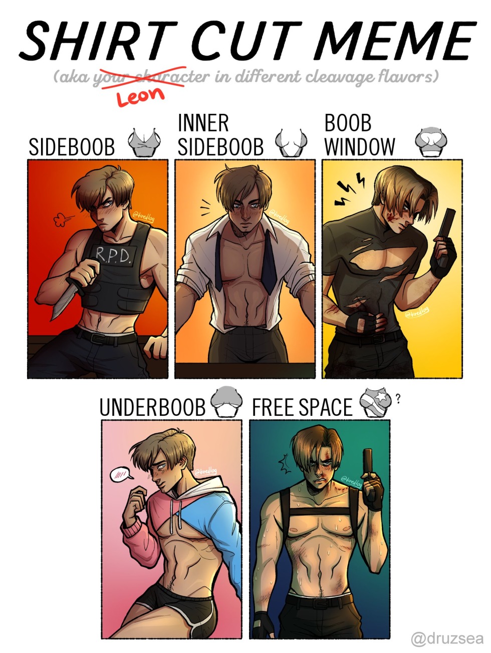 Challenge with oversize T -shirt