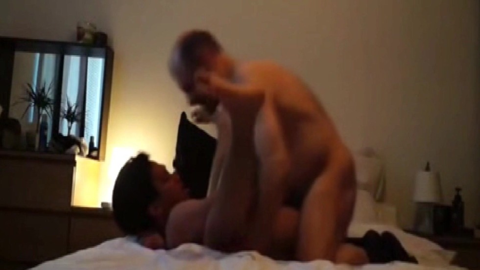 Two huge members in the ass