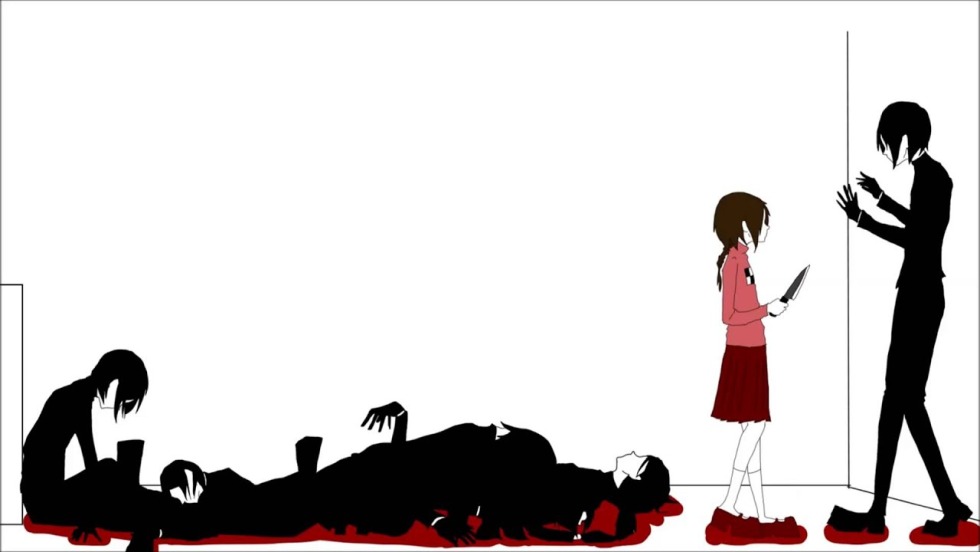 Wallpaper on an anime style