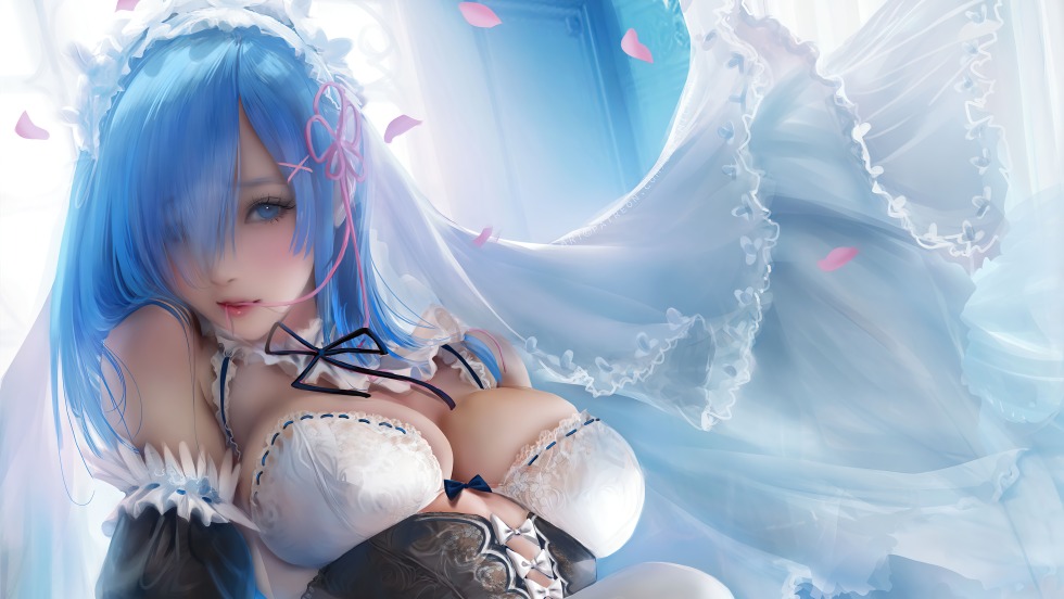 Re Zero Rem in underwear