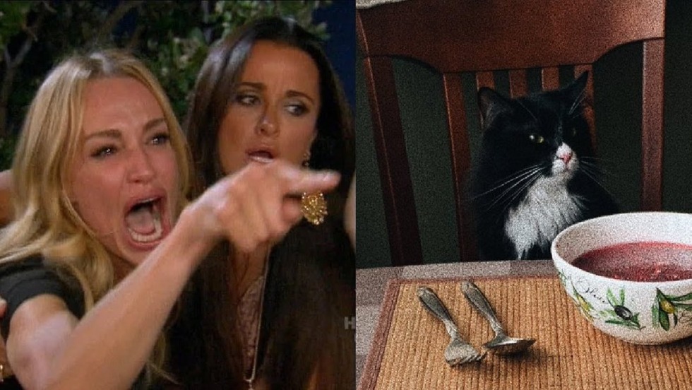 DiCaprio once in Hollywood a meme with a finger