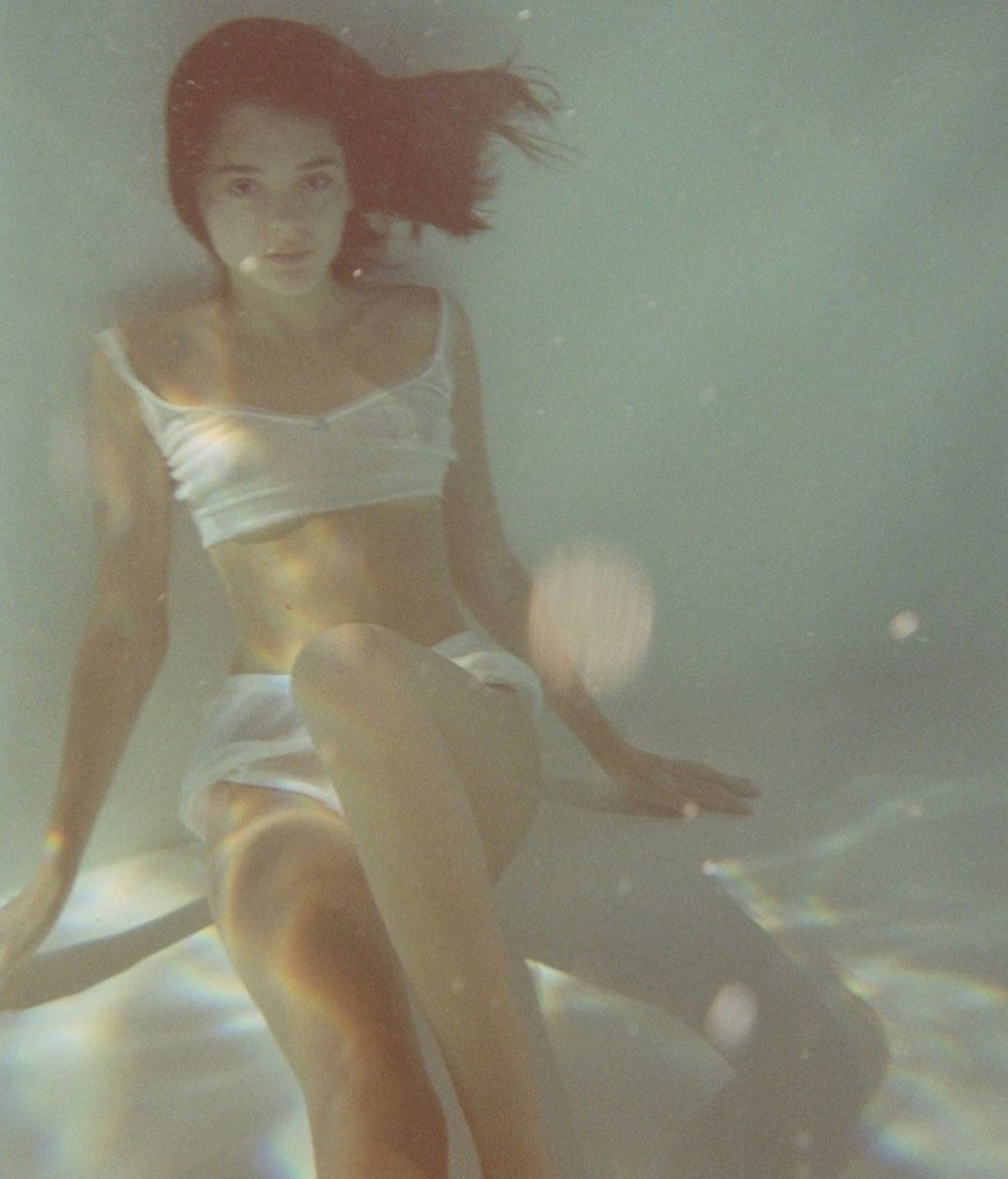 Charlotte Lawrence in a swimsuit