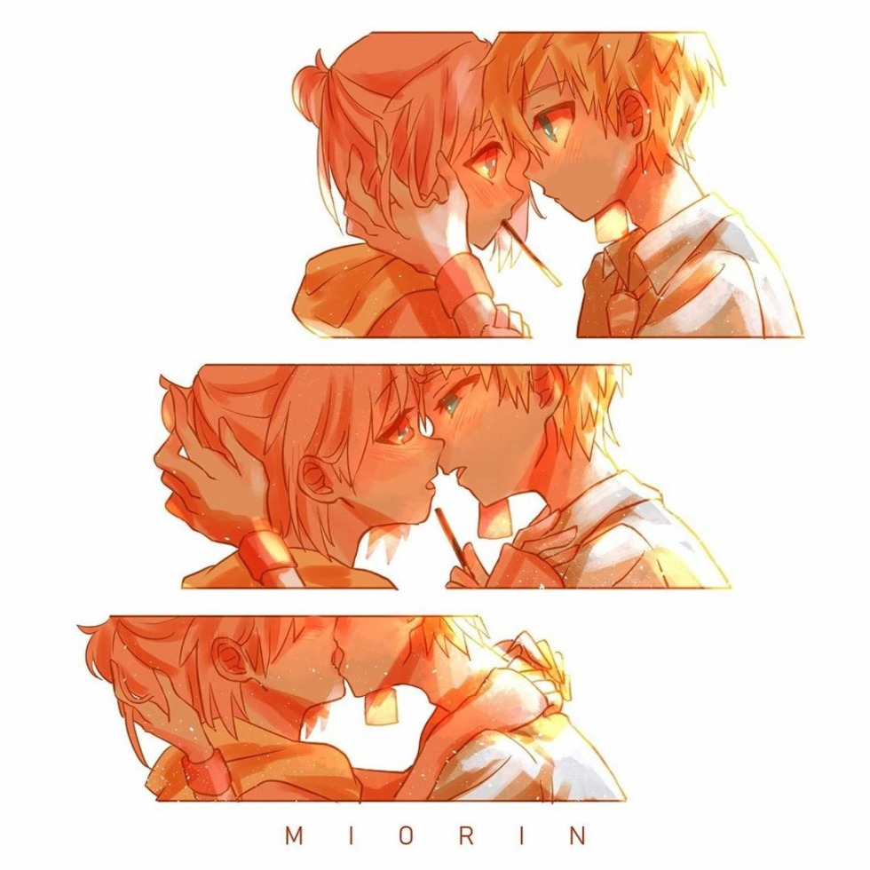 Mitsuba Soske and Minamoto Cow