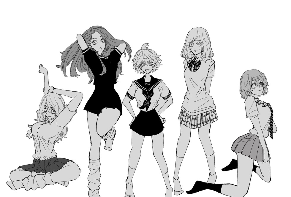 Anime hairstyles from tokean avengers