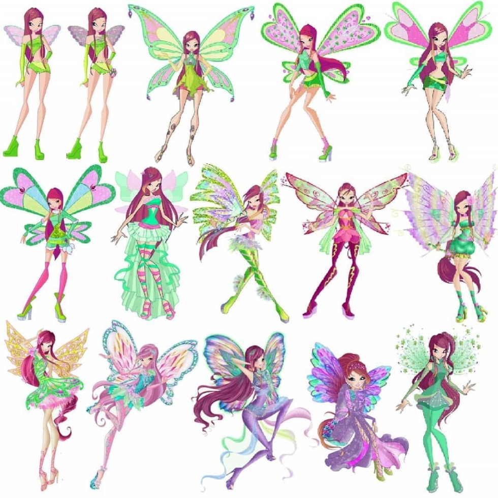 Winx club all transformations of Roxy
