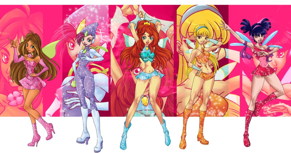Winx club in anime style