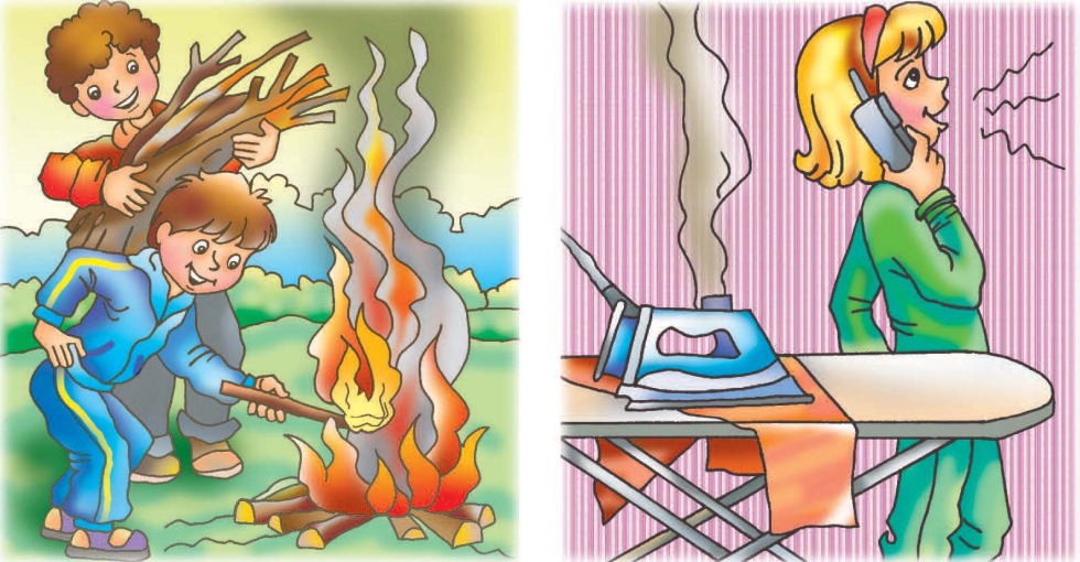 Careless handling of fire