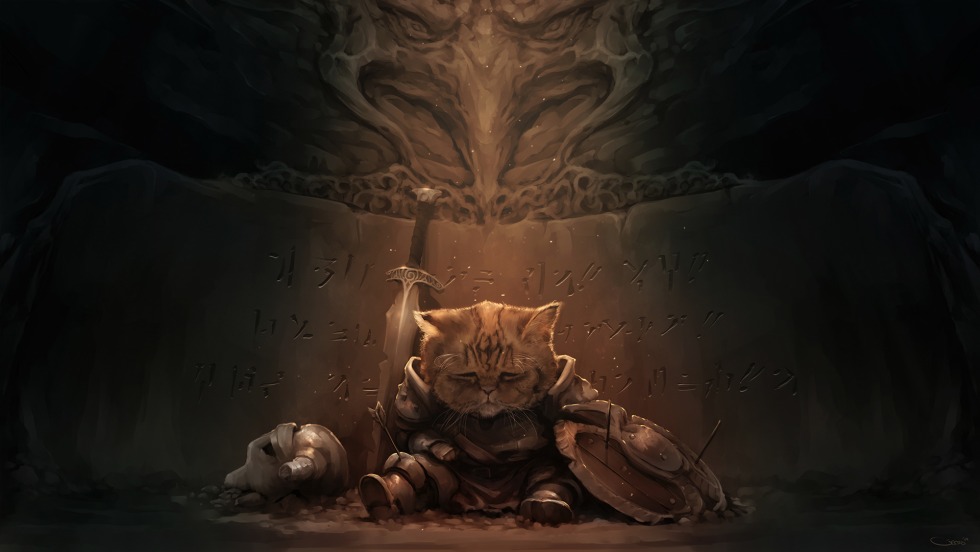 Skyrim cat Dovakin