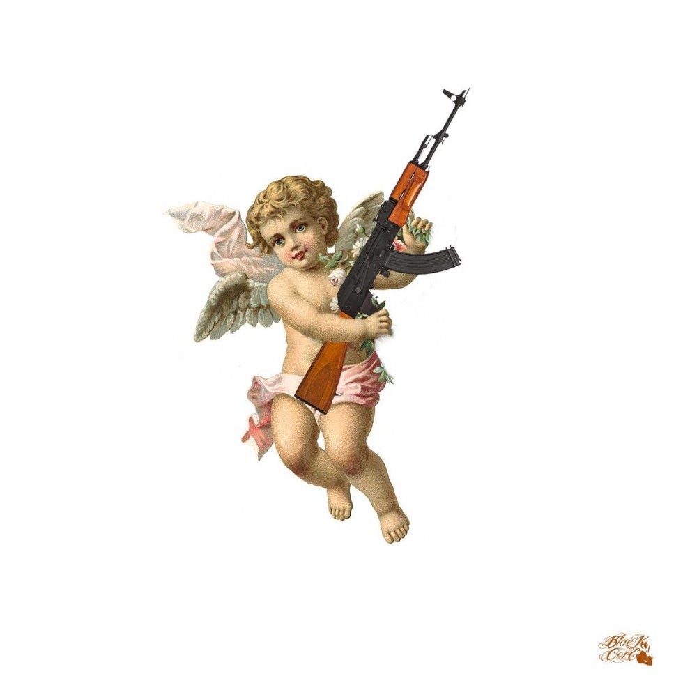 Cupid with a machine gun