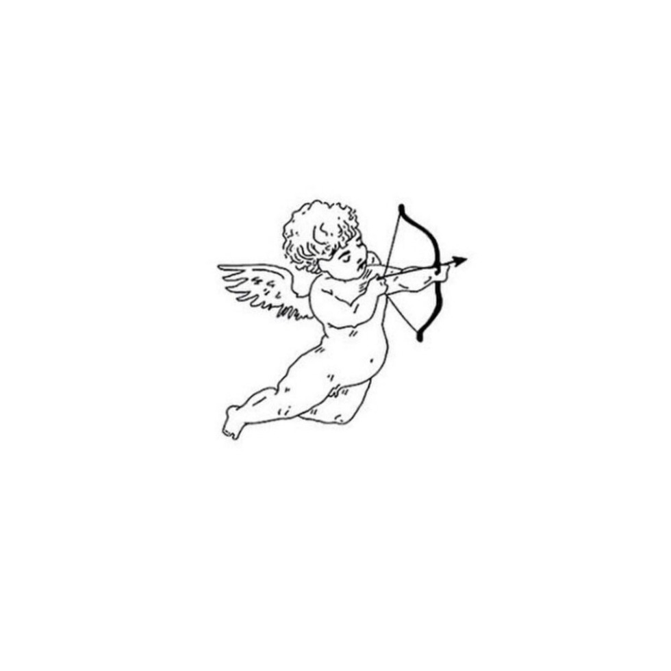 Cupid tattoo sketch