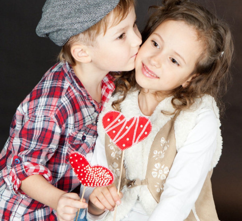 Brutal man with a child