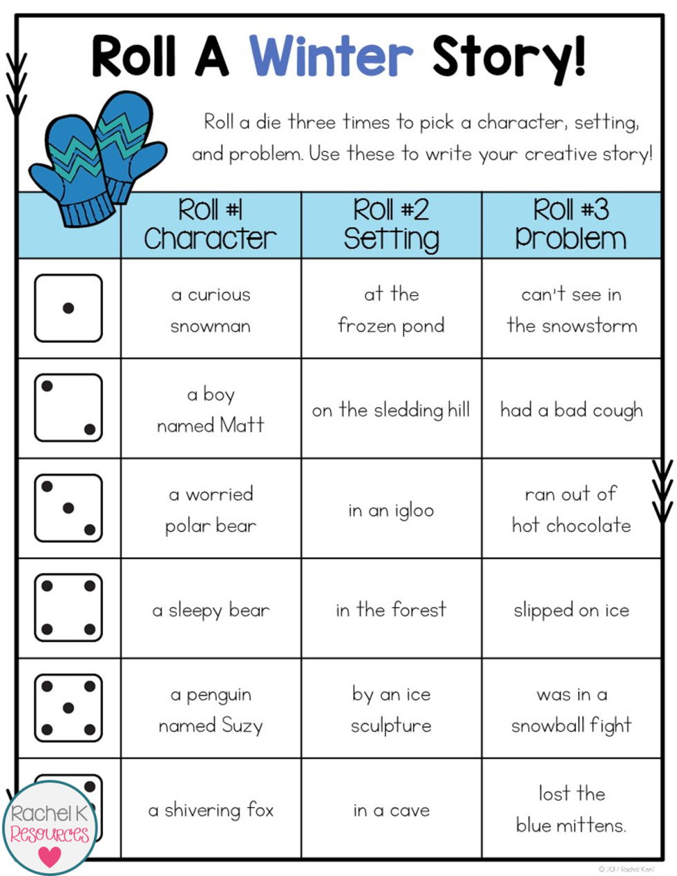 Christmas Roll a Story