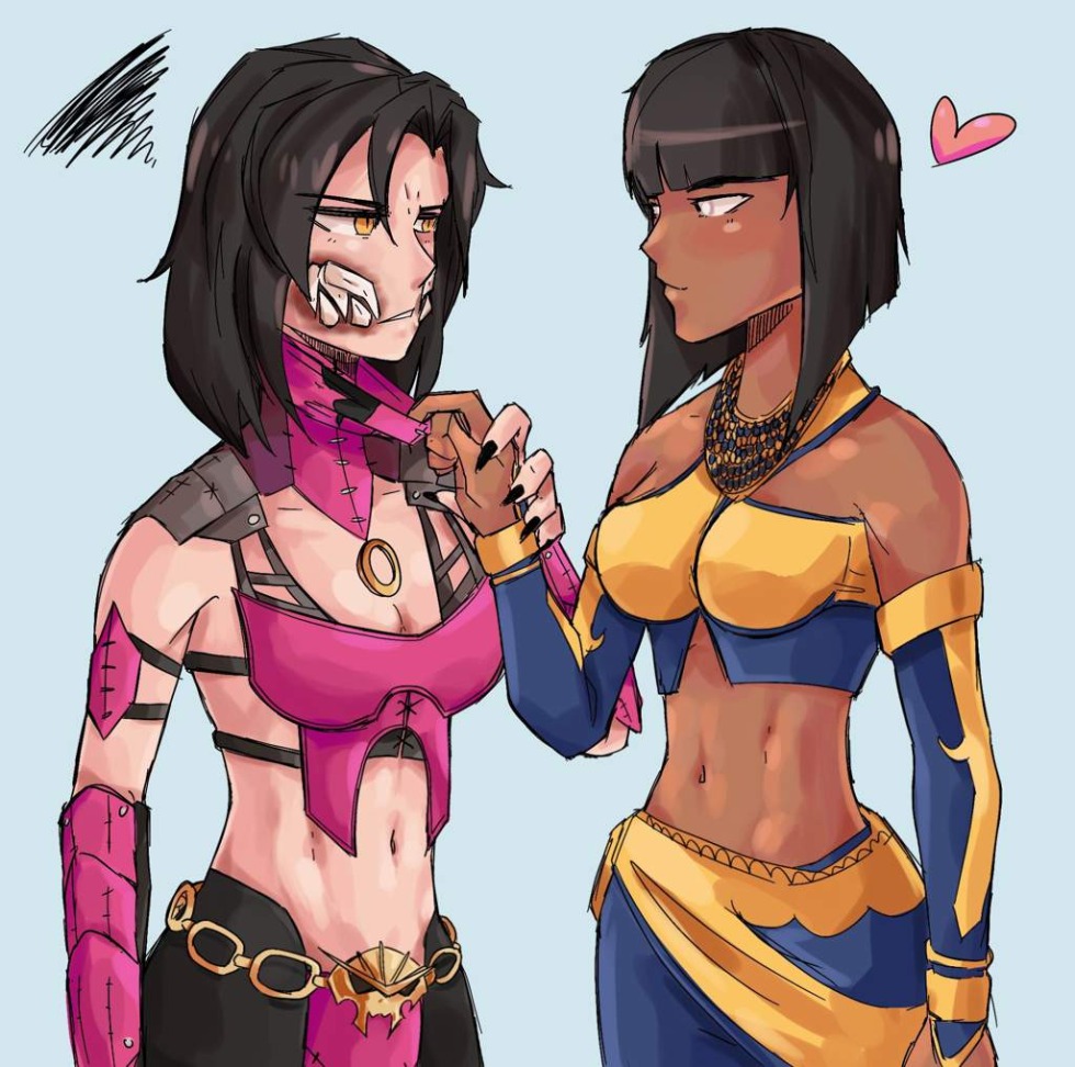 Funny girls at a party