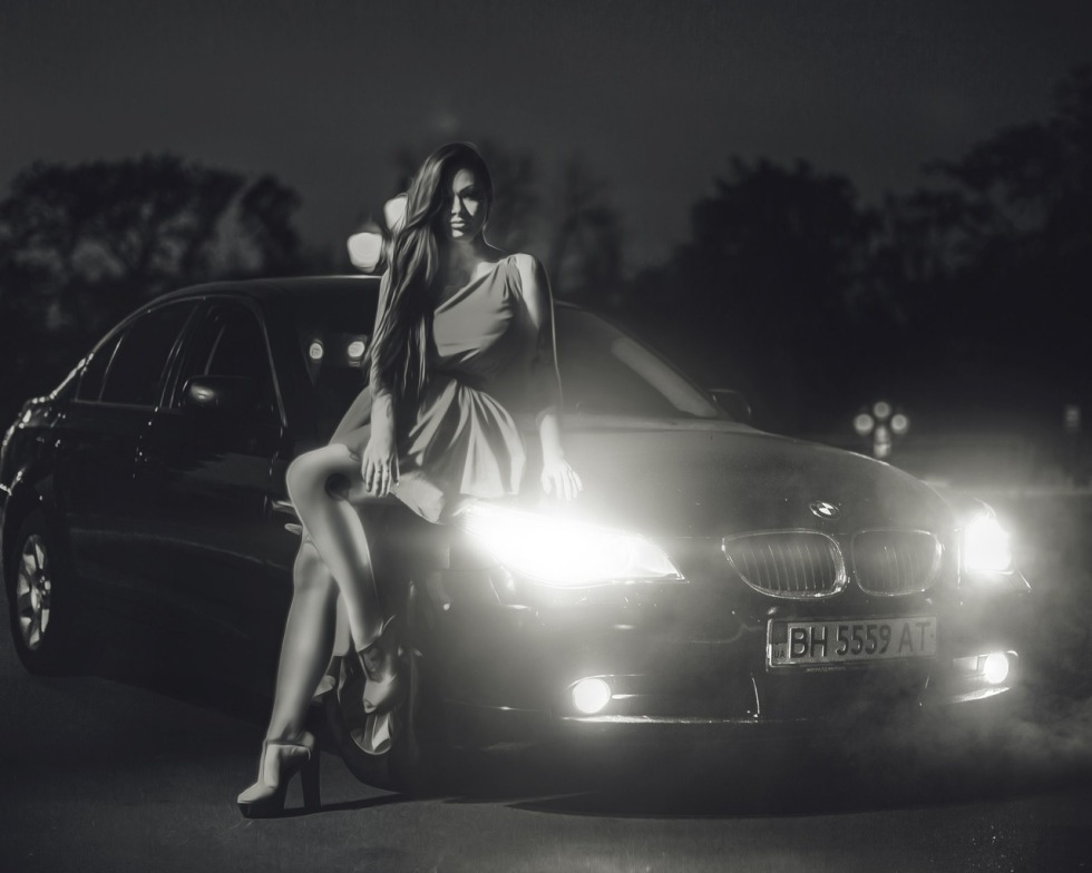 Beautiful female silhouette