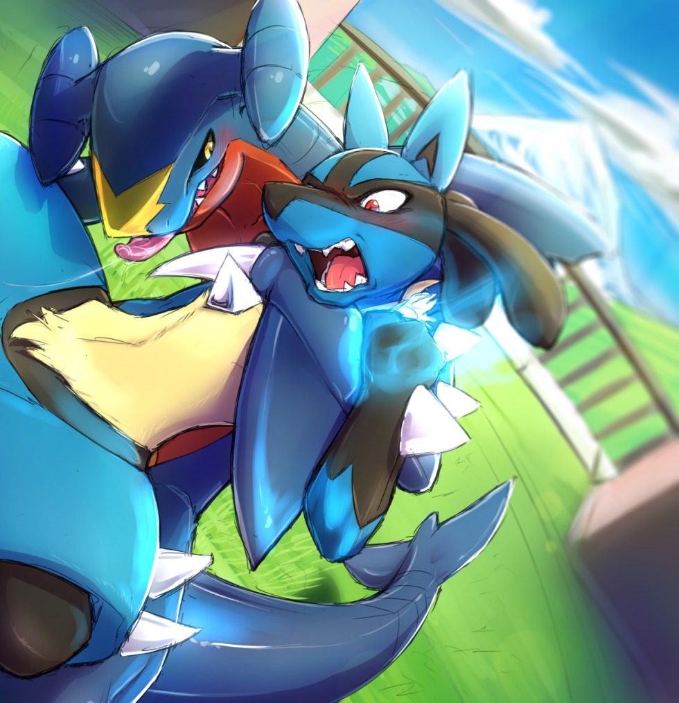 Lucario and Riola Hentai