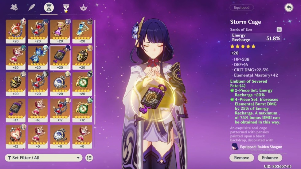 Assembly for Raiden Genshin Impakt