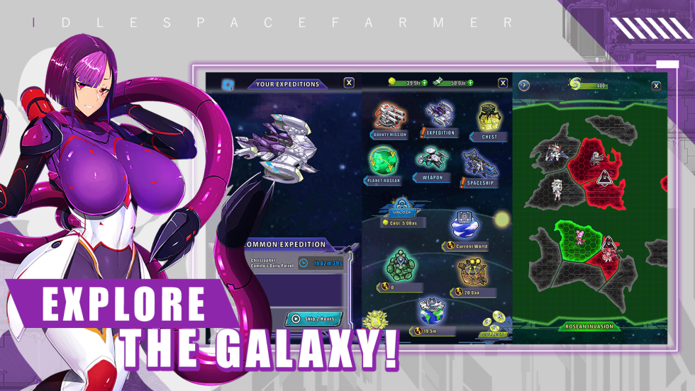 Idle Space Farmer Waifu Manager Simulator