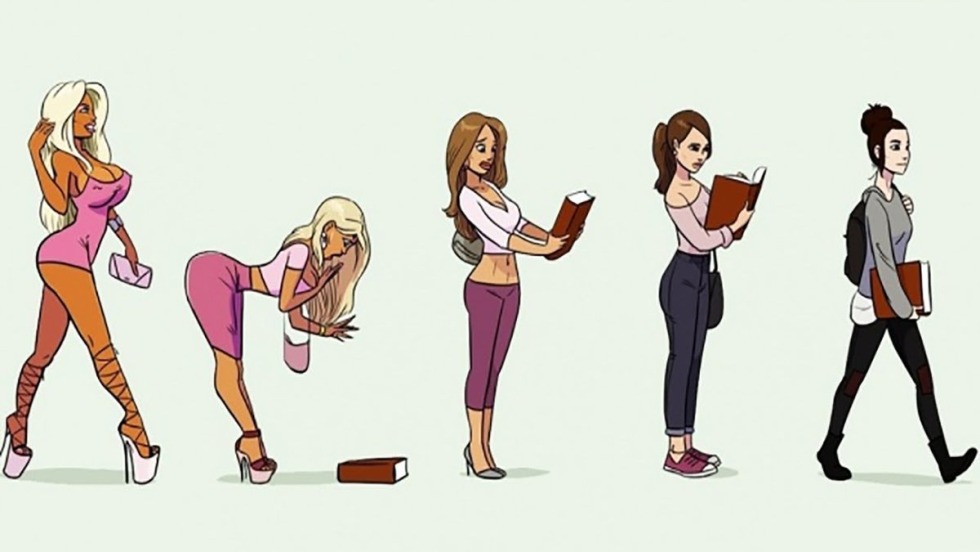 Ideal female body computer graphics