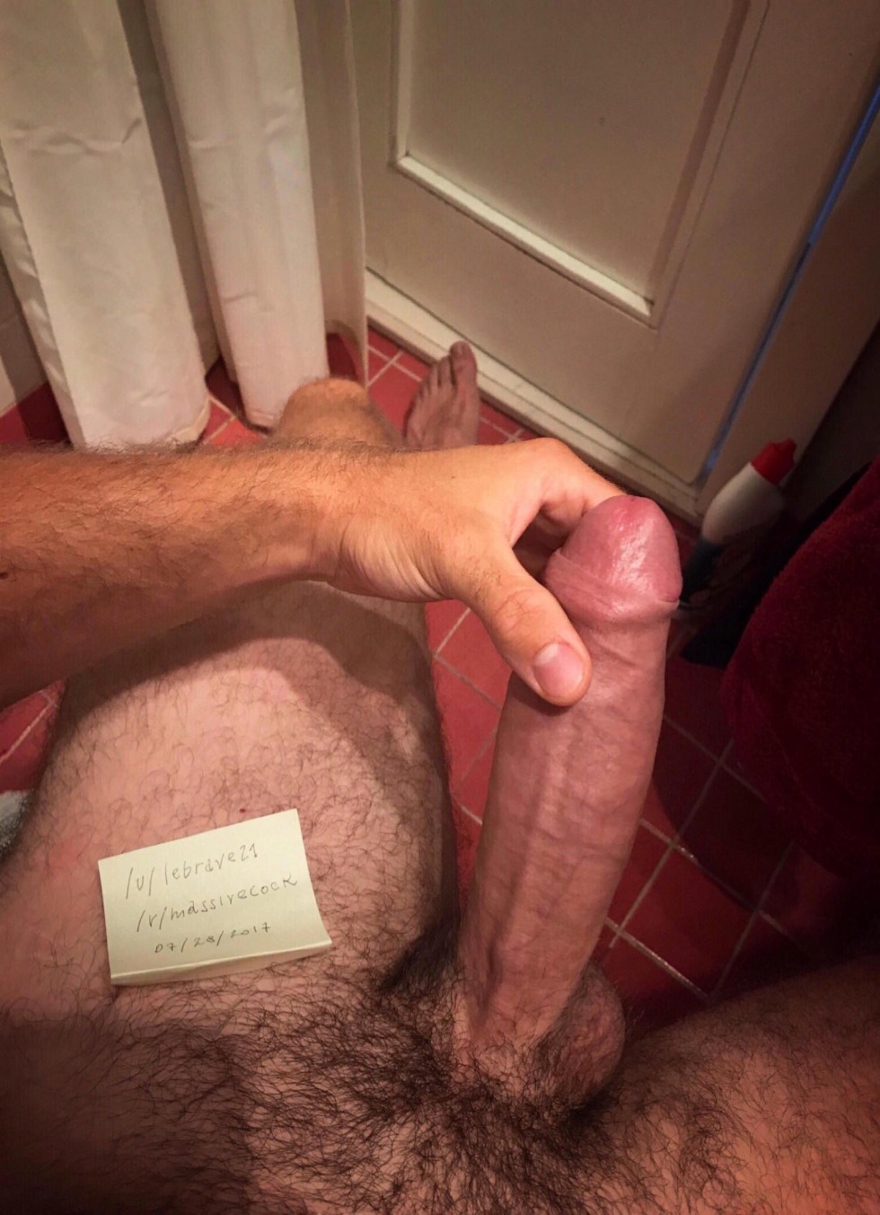 Huge cock in condom