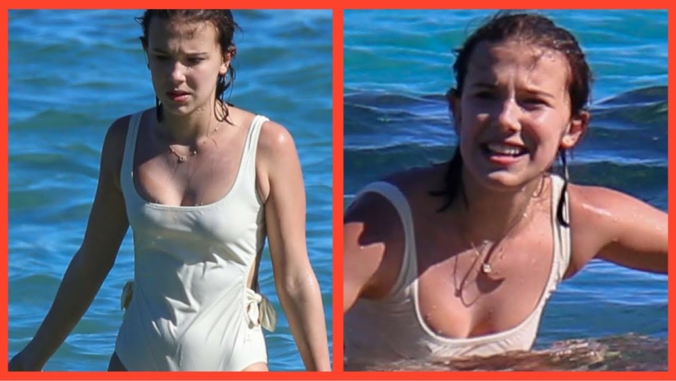 Millie Bobby Brown in a swimsuit