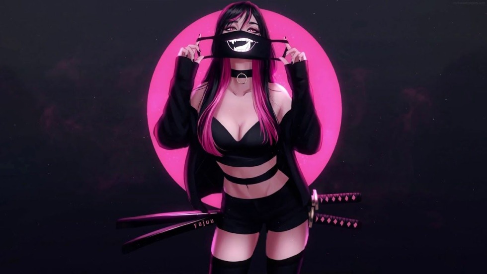 Wear Your Mask Katana Pinky Yaju