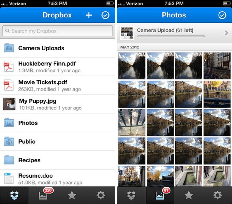 Dropbox iOS