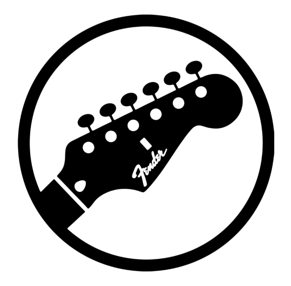 Logo bass guitar Fender