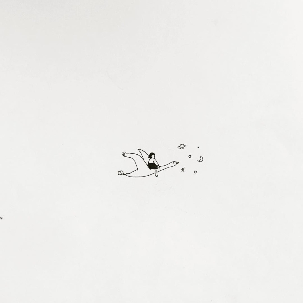 Drawing minimalism black white