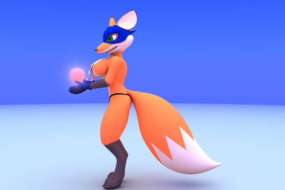 Wallpaper foxes with tits