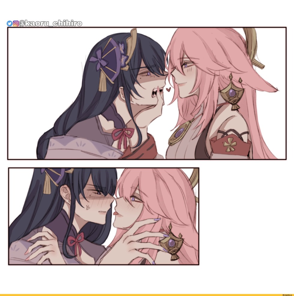 Genshin Yuri Miko and Baal