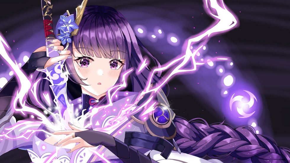 Segun Raiden Genshin Impakt