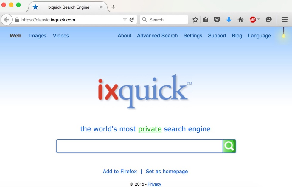 Ixquick search engine
