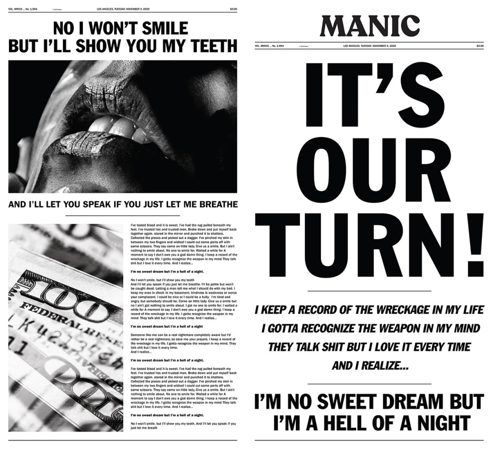 Black sofa from casting