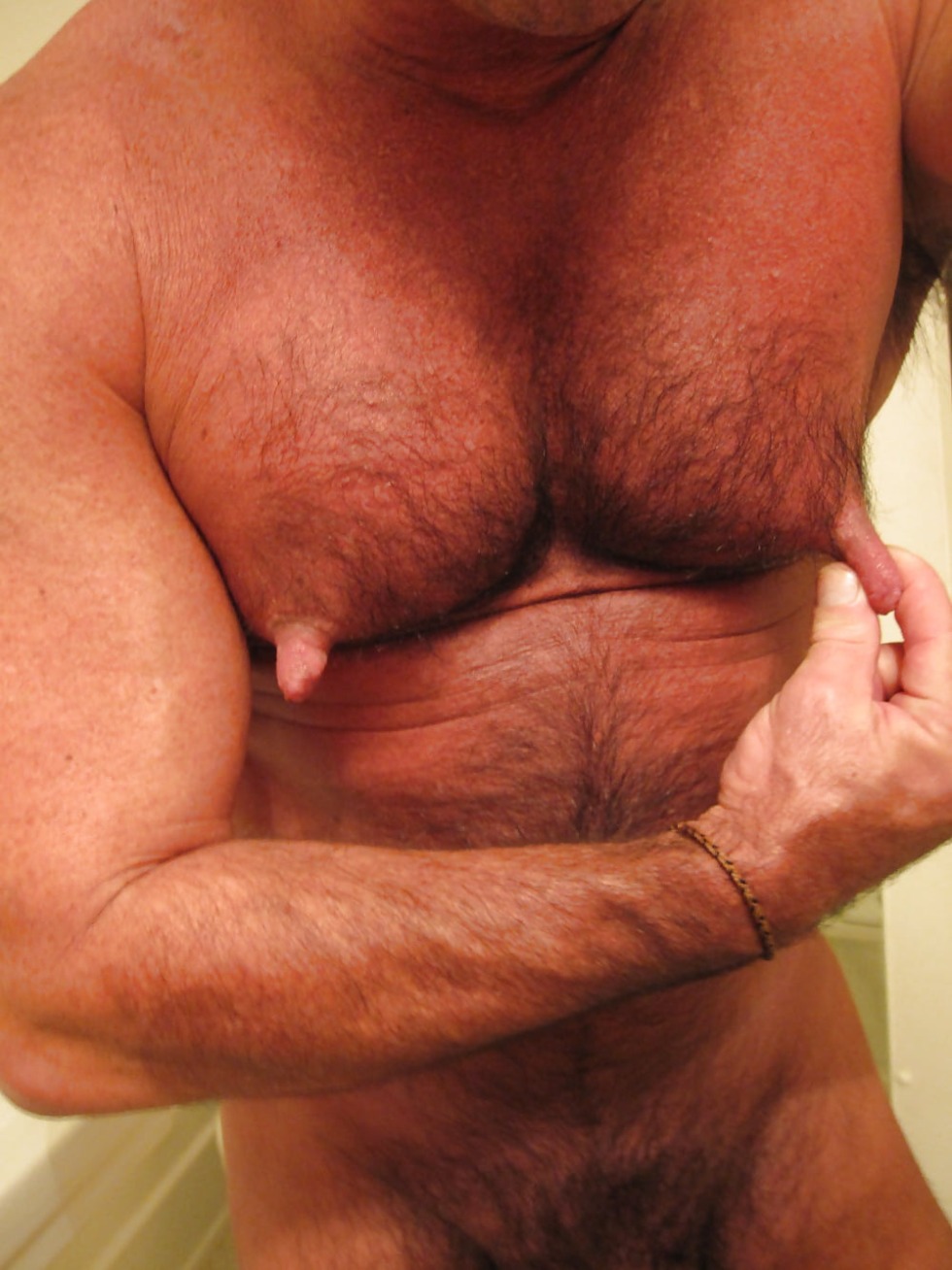 Men's big nipples naked