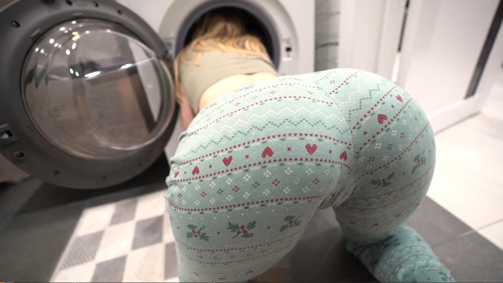 The half -sister was stuck in a washer