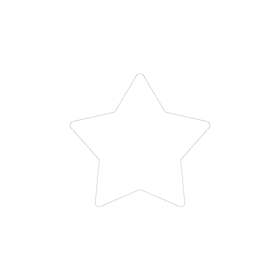 White stars on a transparent background