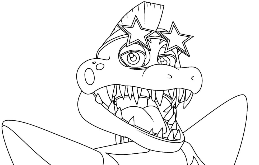 Alligator Monty Coloring