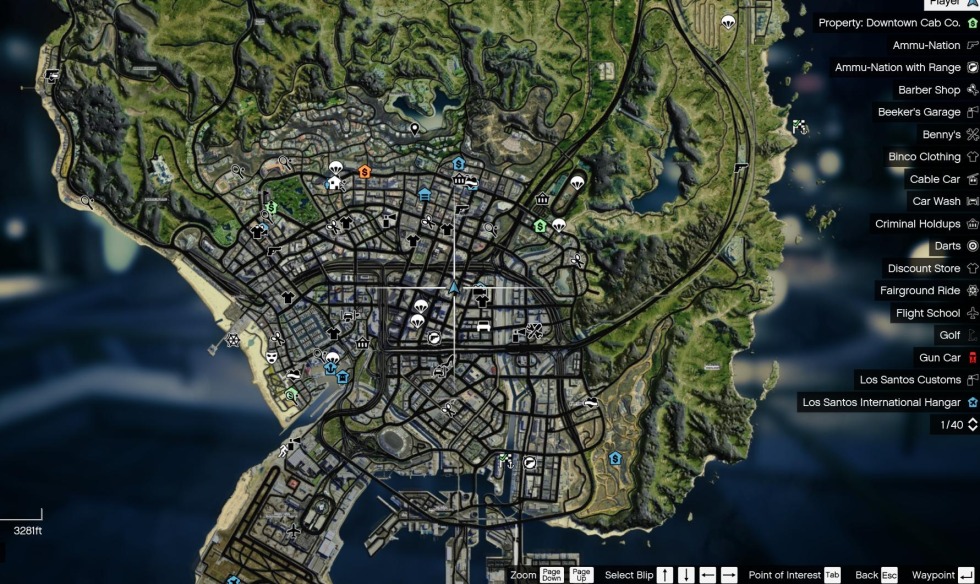 Los Santos map GTA 5