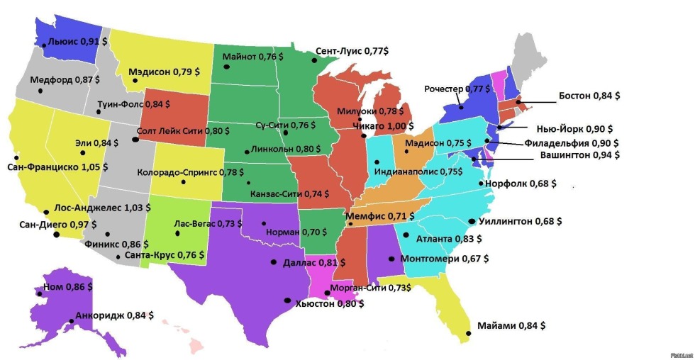 Chicago state on the US map