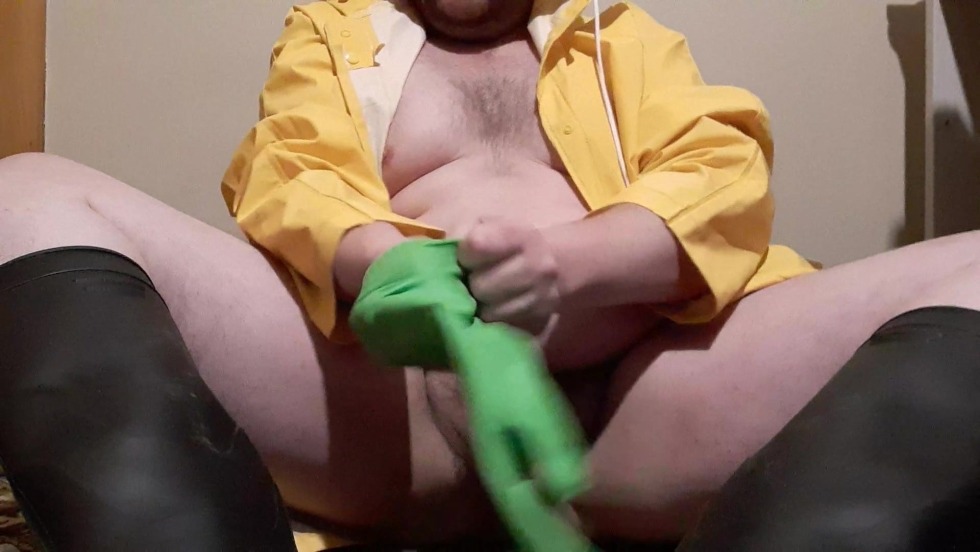 In leather leggings vagina