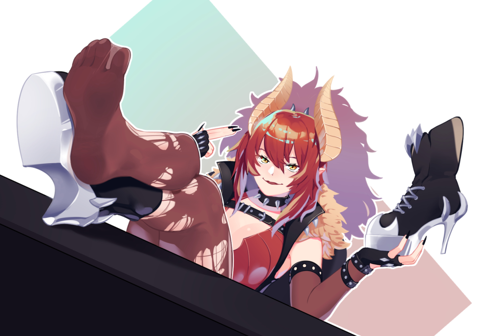 Art girl anime foot fetish