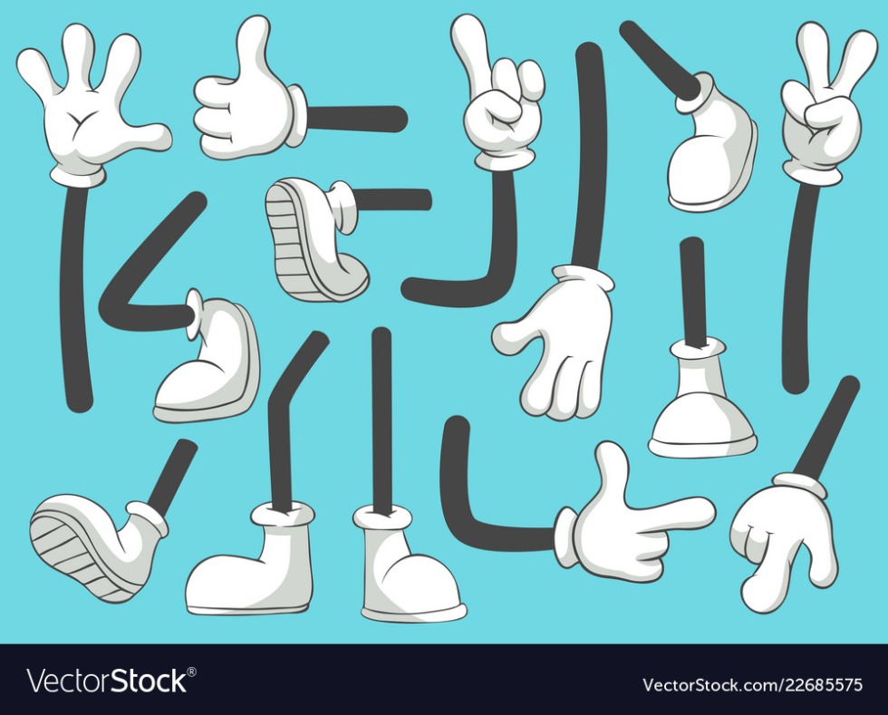 Cartoon arms and legs