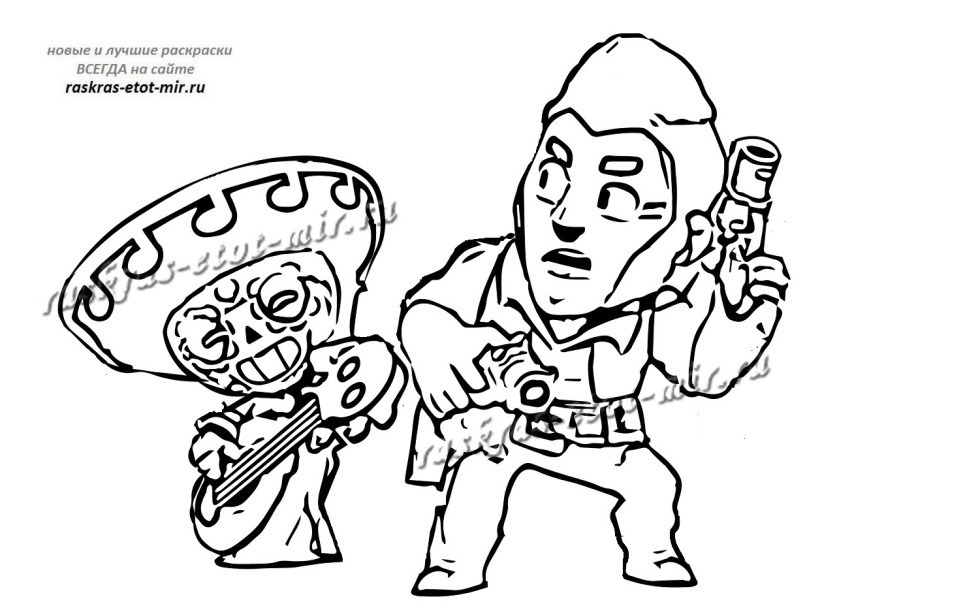 Coloring Bravlstars Colt